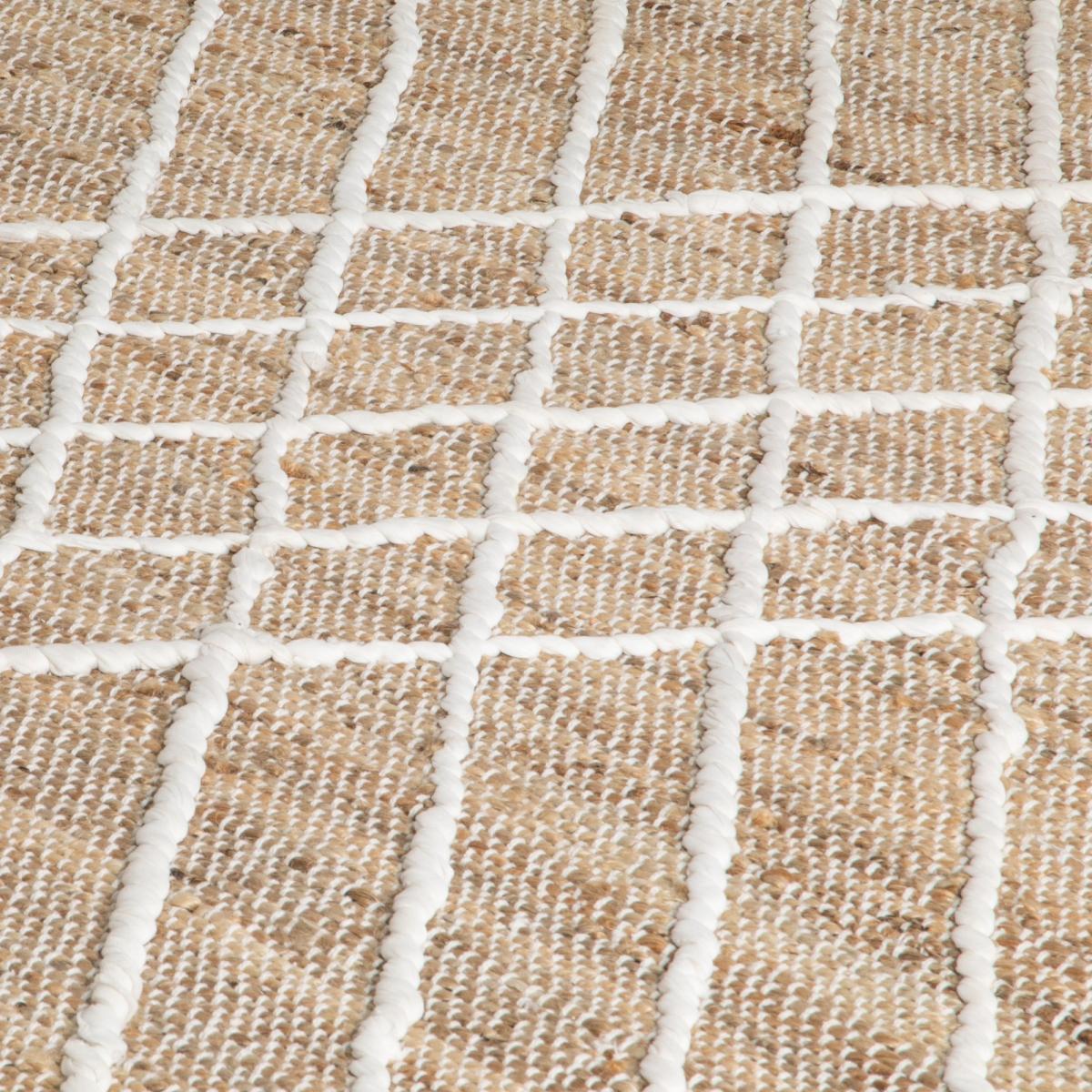 Malie Boho Cross Jute Tassel Rugs in Natural200x300cm – image 2