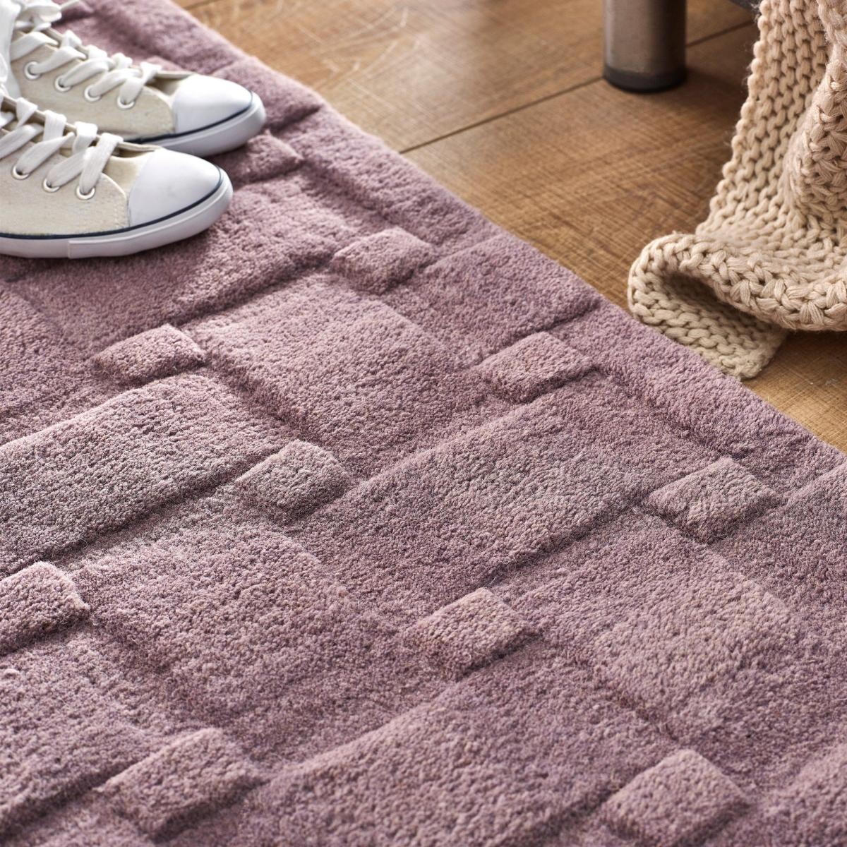 Origins Basketweave Wool Rug In Lilac 120x170cm – image 2