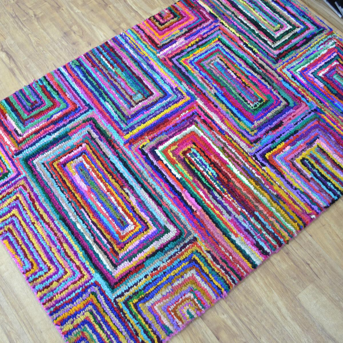 Cotton Chindi Galaxy Multicoloured Rugs 04 120x170cm – image 4