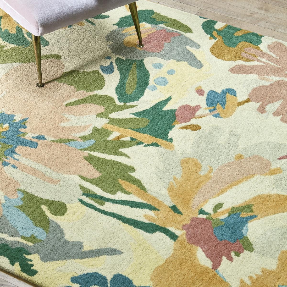 Reef Floral Rugs RF10 in Pink and Multicolours 160x230cm – image 1