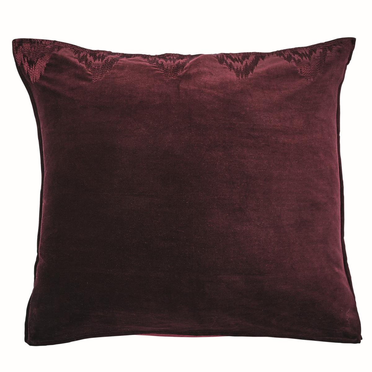 Aris Floral Bedding by Bedeck of Belfast in Mulberry Red74x48cm – image 5