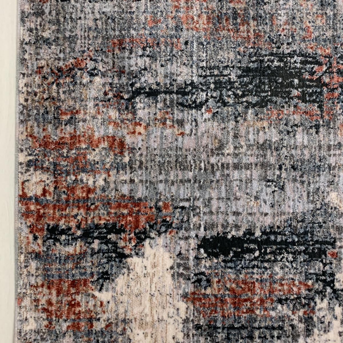 Anatolia Water Garden Distressed Abstract Rugs in Charcoal Rust – image 2