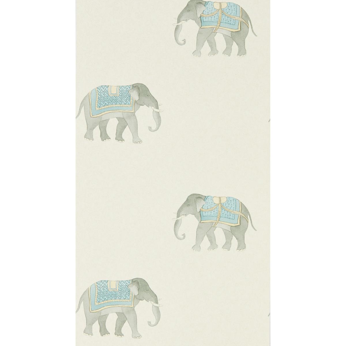 India Wallpaper 216332 by Sanderson in Wedgwood CreamRoll – image 2