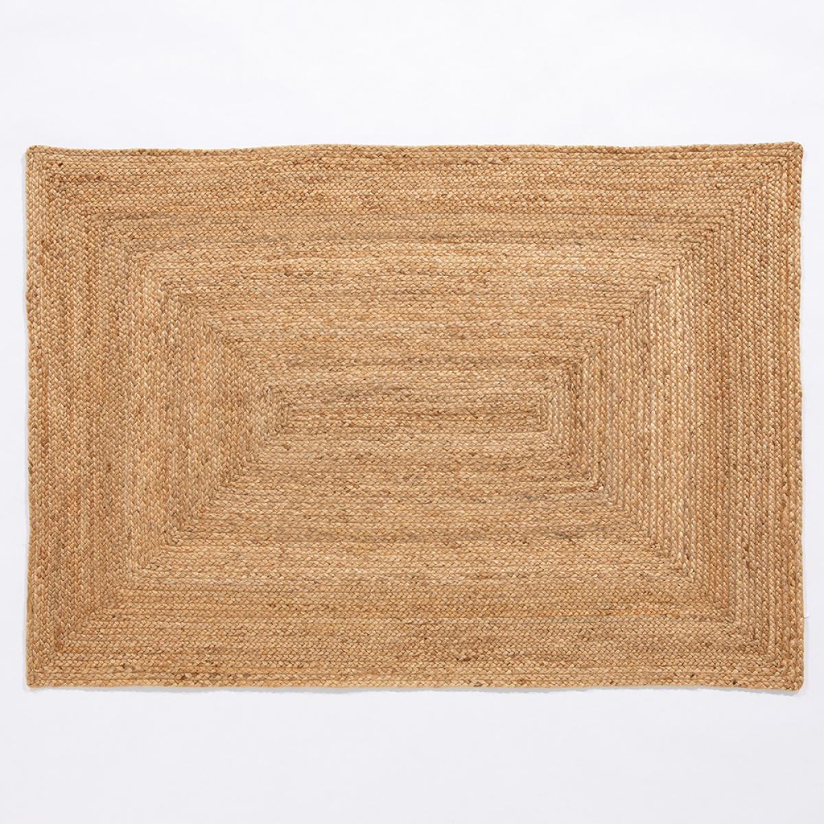 Stockport Natural Hand Braided Jute Rug in Natural&nbsp;120x170cm – image 4
