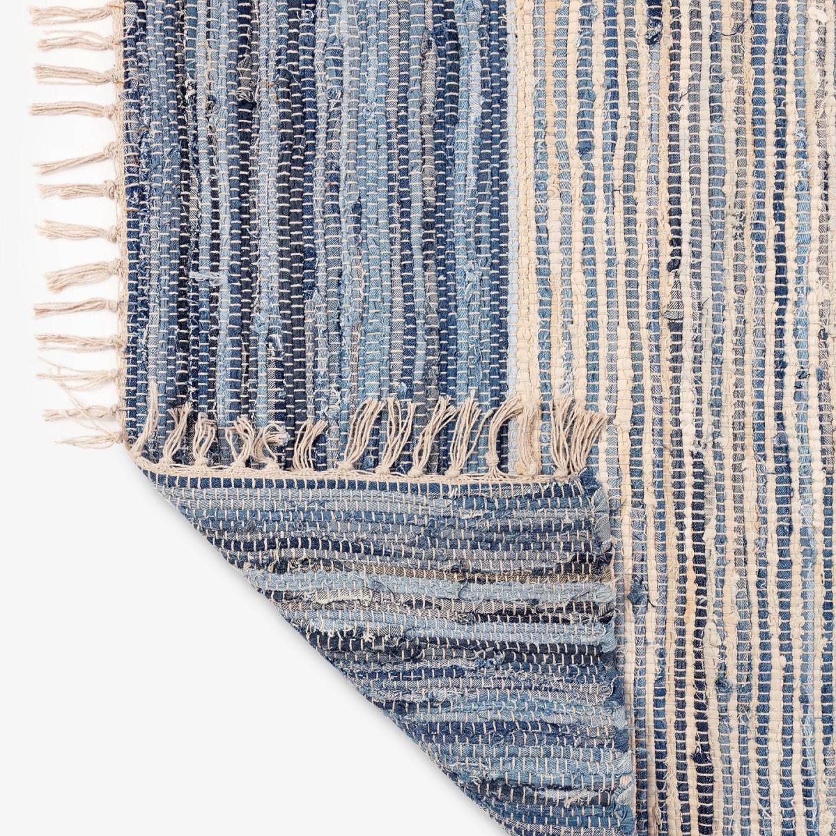 Toren Rug, Off-White - Blue,160x230 cm – image 3