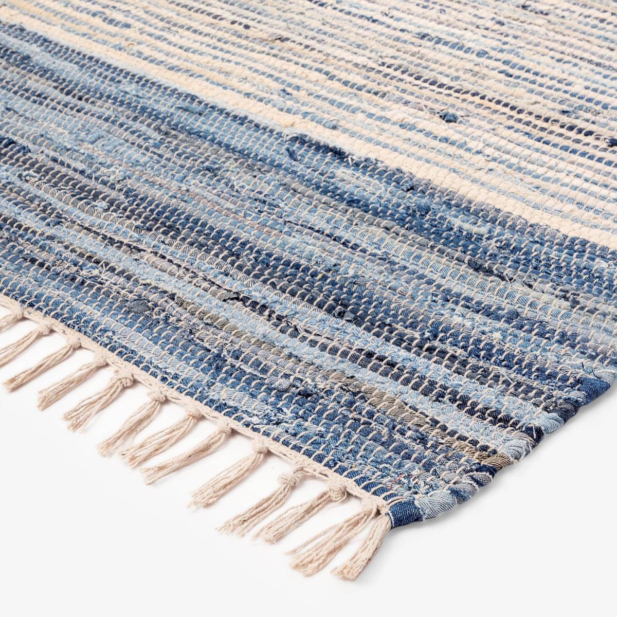 Toren Rug, Off-White - Blue,160x230 cm – image 5