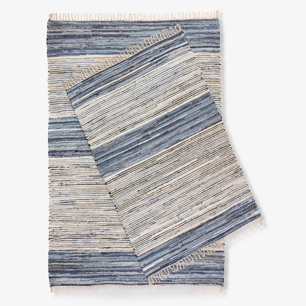 Toren Rug, Off-White - Blue,160x230 cm – image 6