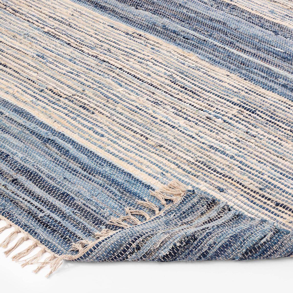 Toren Rug, Off-White - Blue,160x230 cm – image 7