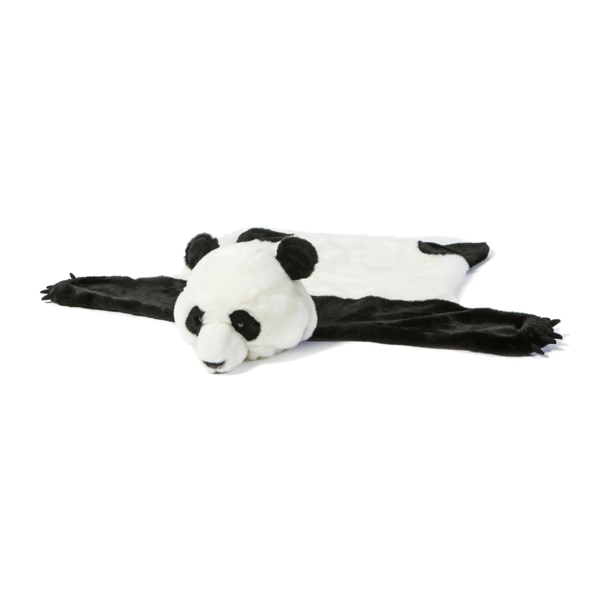 Panda Bear Rug, Black - White