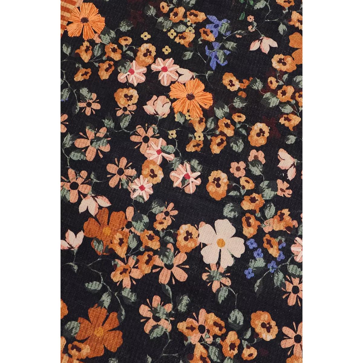 Dark Floral 5x7 Rug - Black at Urban Outfitters – image 2