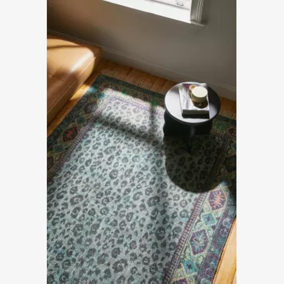 Leonore Green Digital Printed Chenille 5x7 Rug - Green ALL at Urban Outfitters