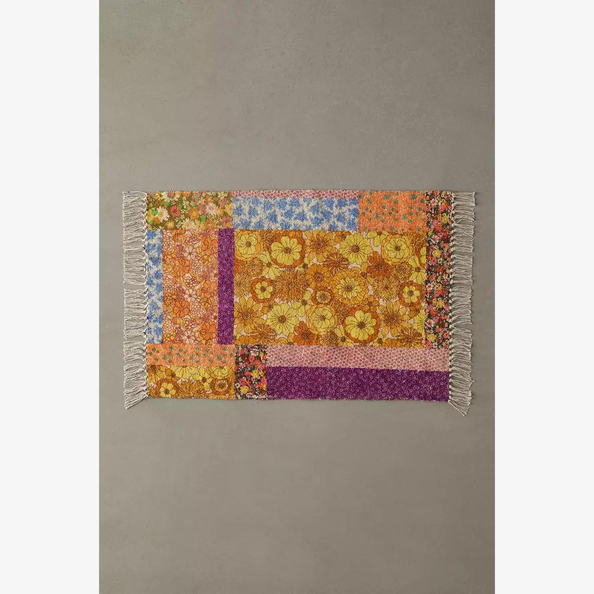 Vera Floral Patchwork 2x3 Rug at Urban Outfitters – image 1