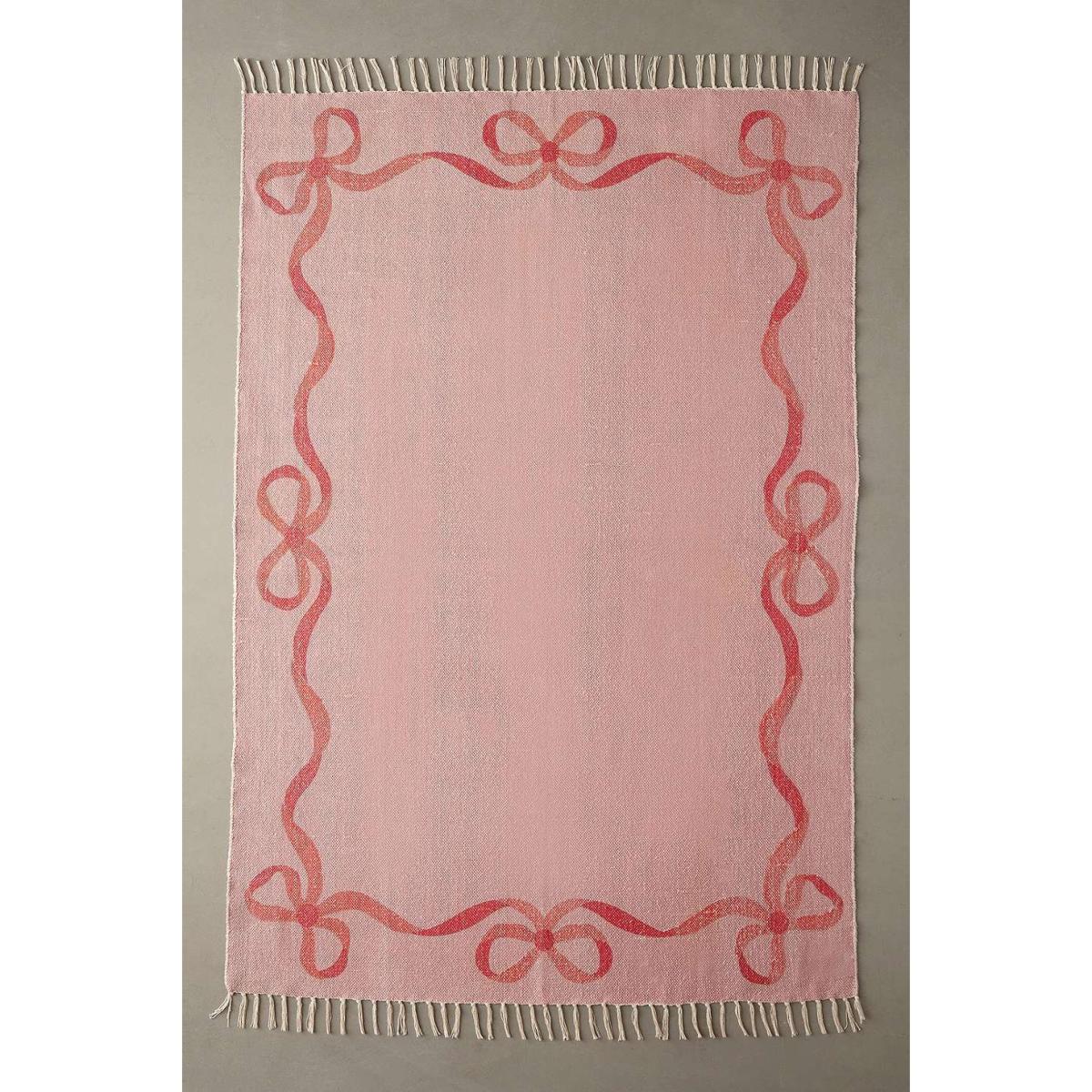 Pink Lacey Bows 5x7 Rug - Pink at Urban Outfitters – image 2