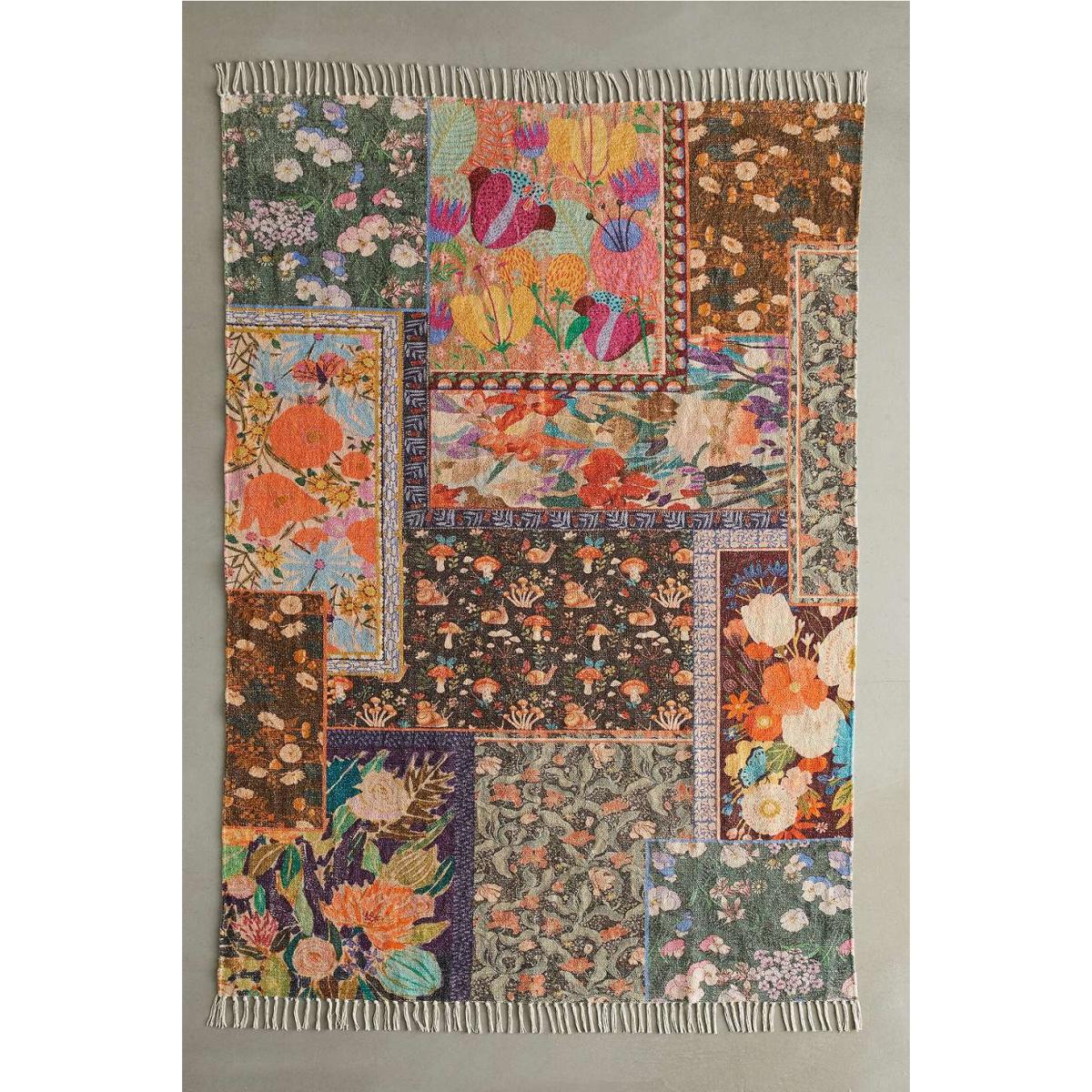 Woodland Patchwork 5x7 Rug - Assorted ALL at Urban Outfitters – image 2