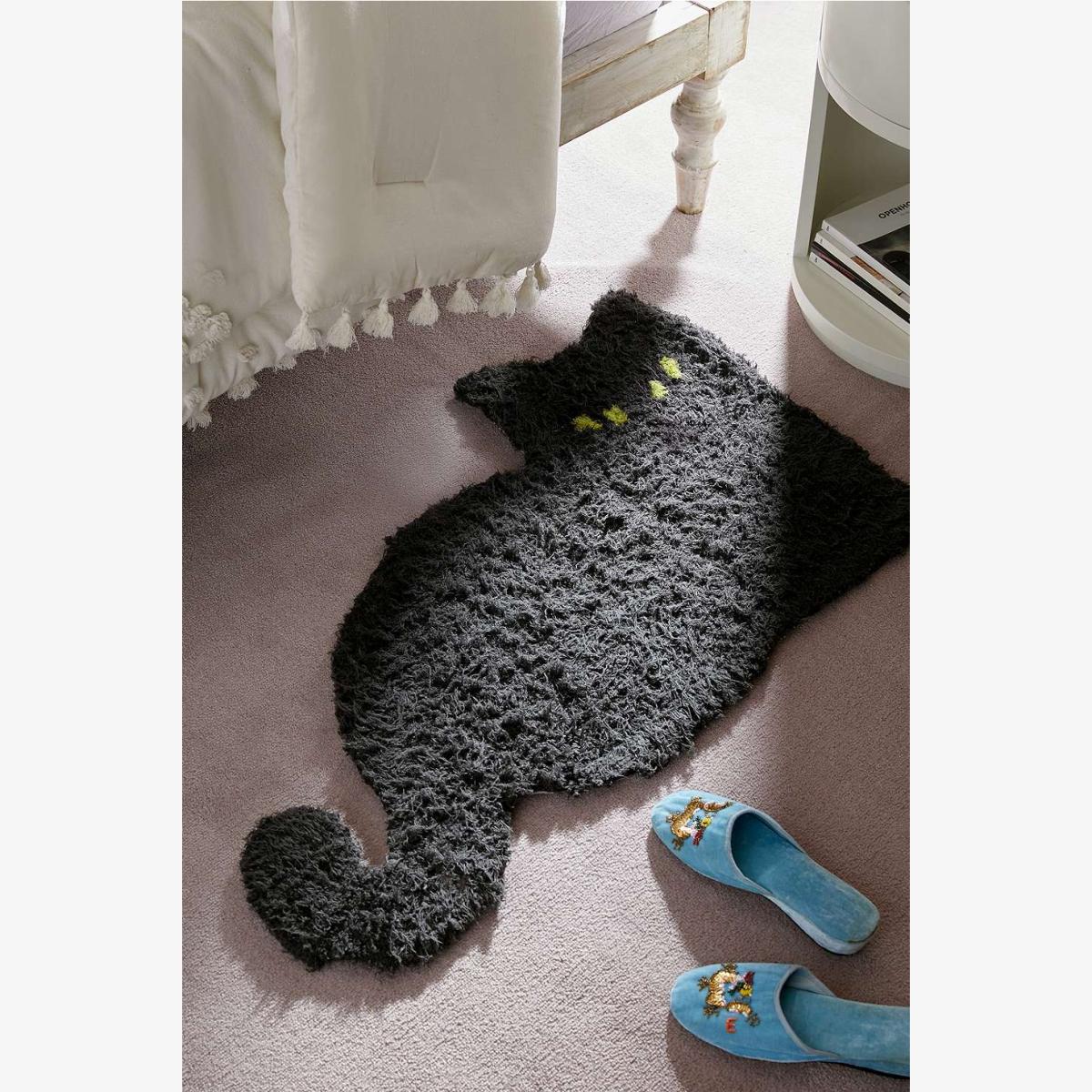 Urban Outfitters Black Cat 2x3 Rug - Black – image 1