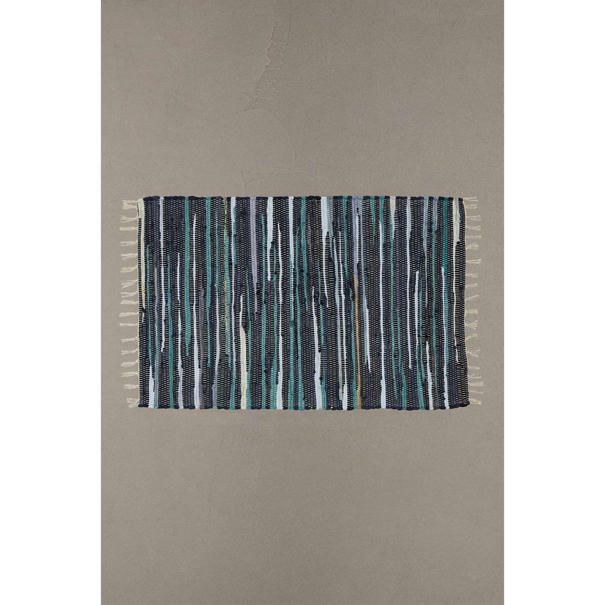Blue Tonal Stripe 2x3 Rug - Blue ALL at Urban Outfitters – image 4