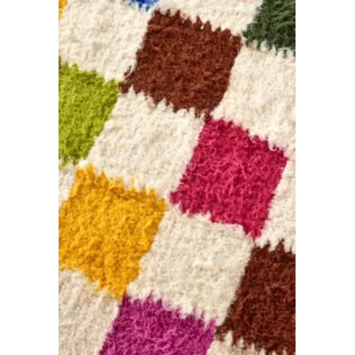 Rainbow Checkerboard Shaggy Rug 61cm x 91.5cm at Urban Outfitters – image 5