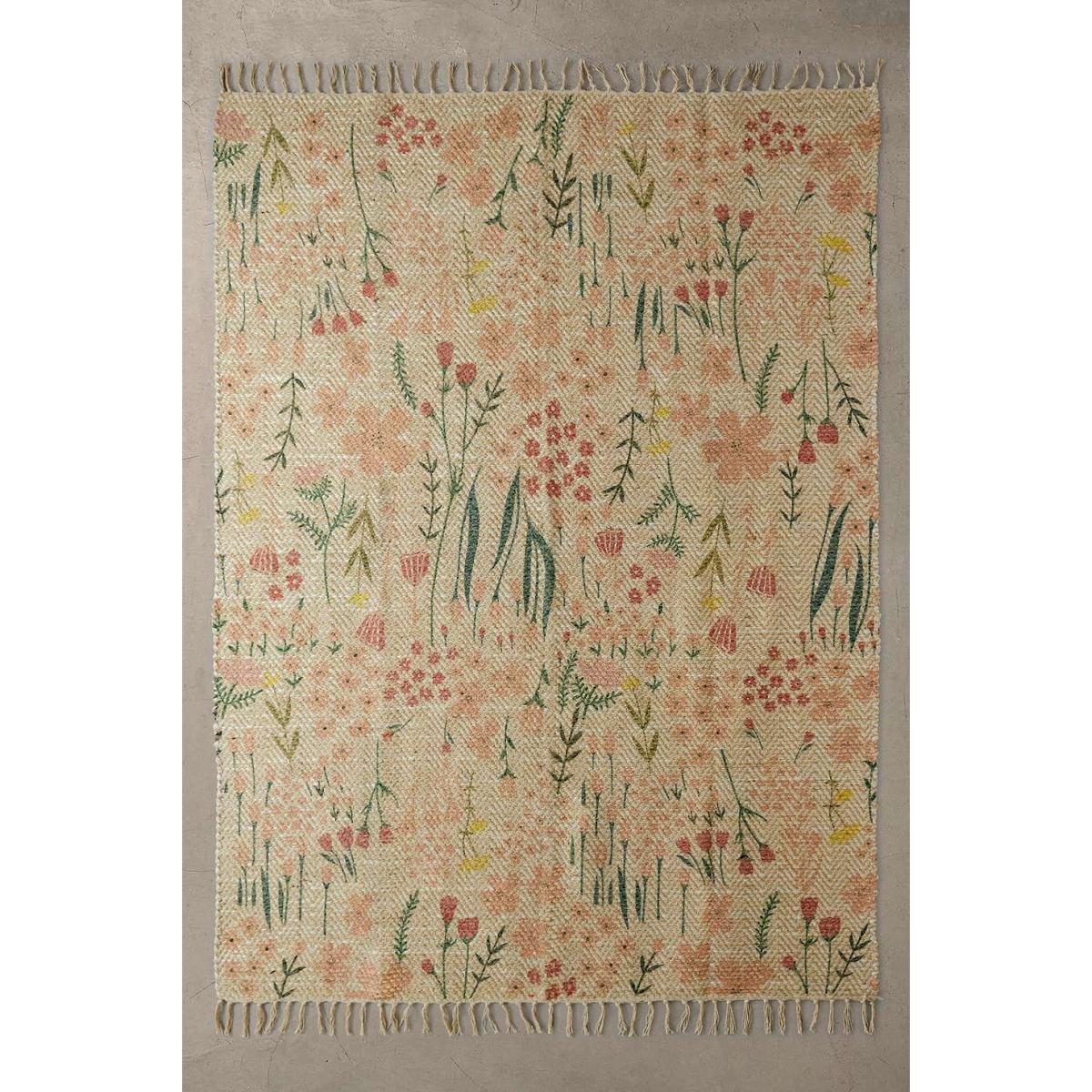 Rowan Floral 5x7 Rug - Neutral at Urban Outfitters – image 3