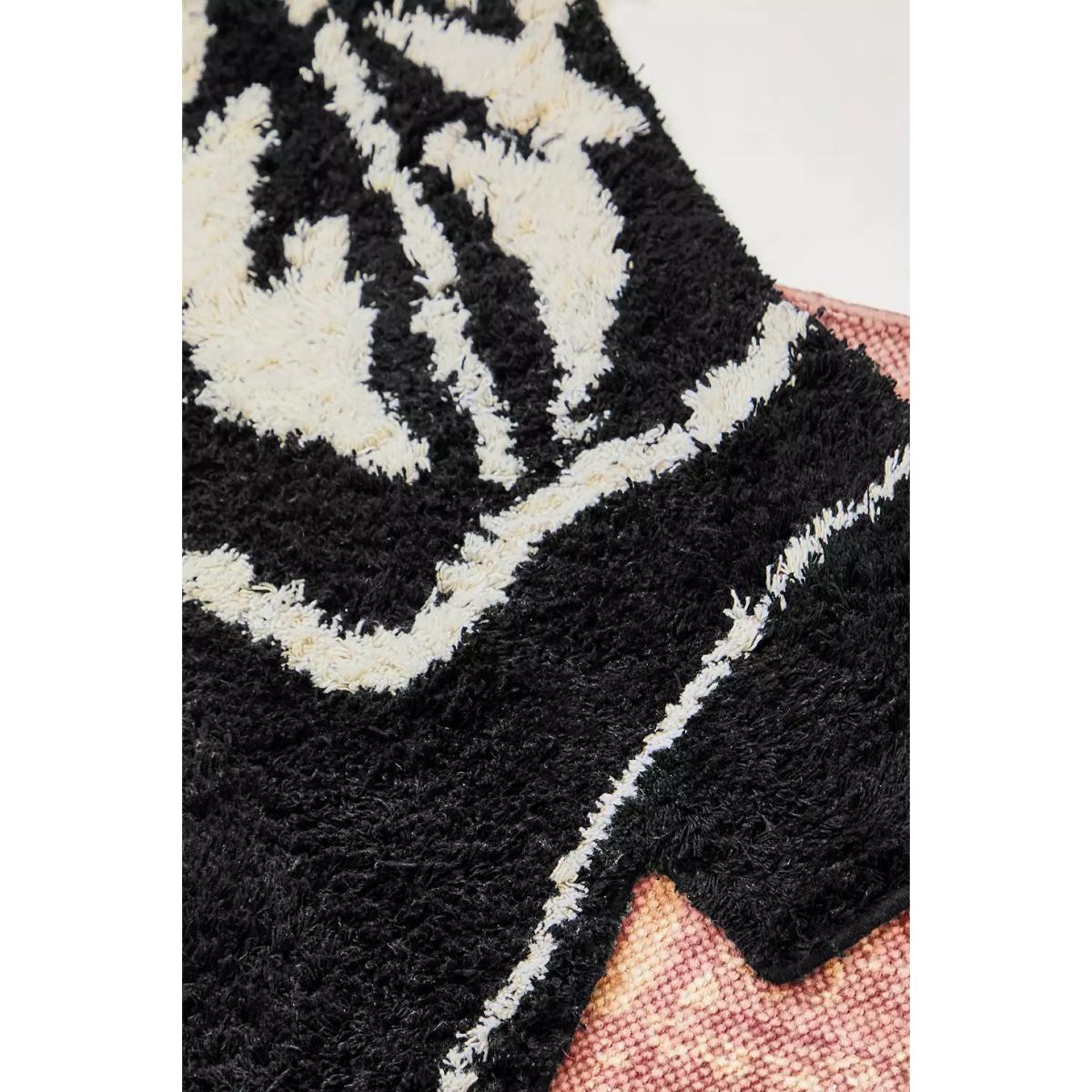 Black & White Cowboy Boot Rug - Black/White ALL at Urban Outfitters – image 3