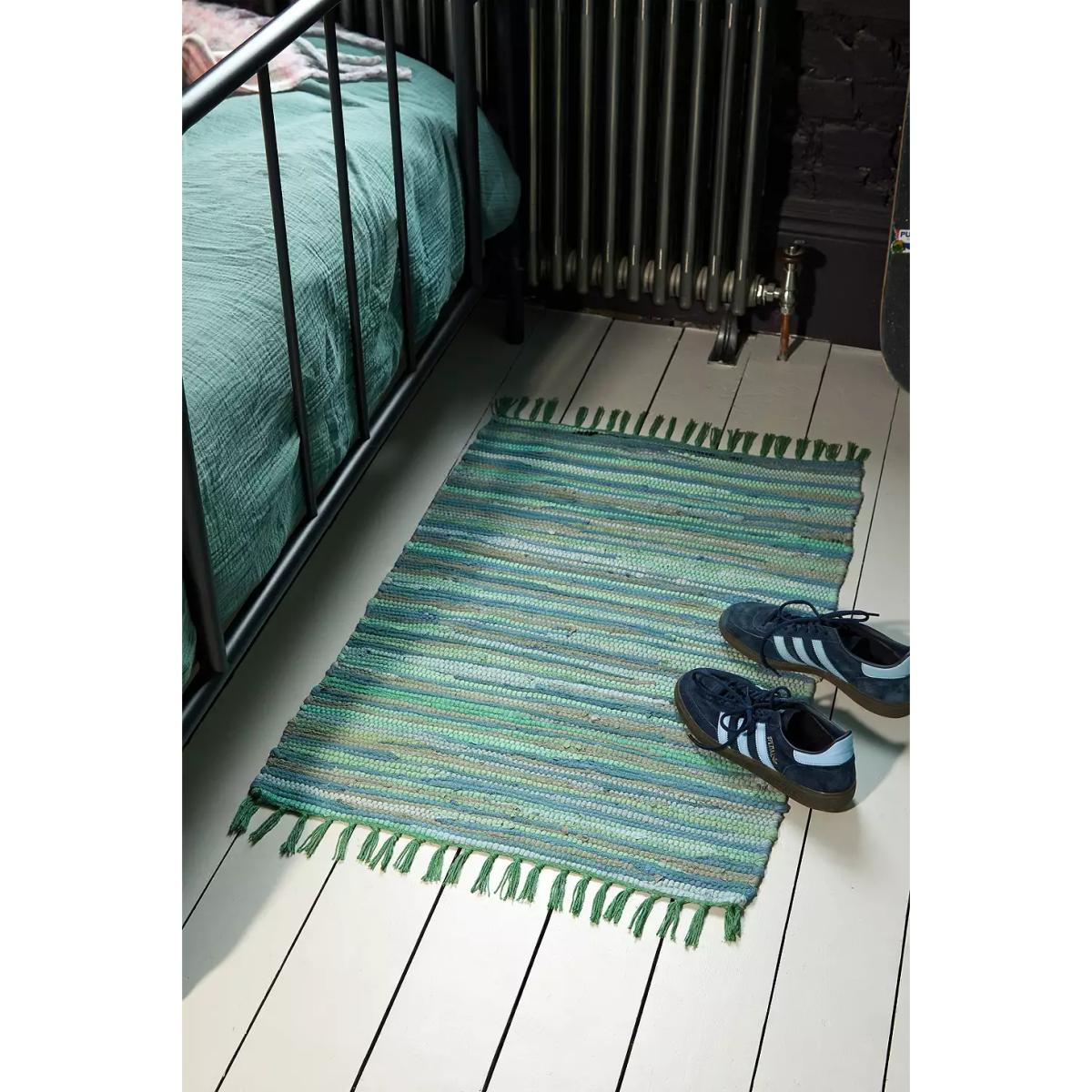 Green Tonal Stripe 2x3 Rug - Light Green at Urban Outfitters – image 2