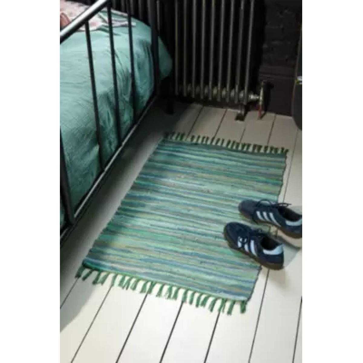 Green Tonal Stripe 2x3 Rug - Light Green at Urban Outfitters – image 5