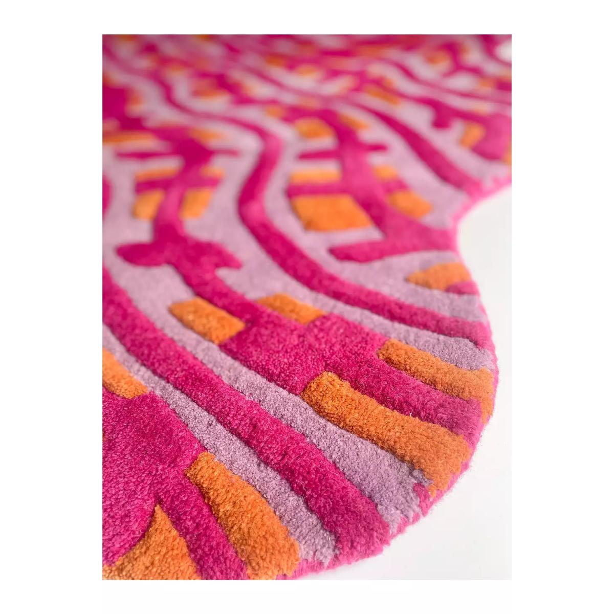 Wavey Casa Wavey Rug - Pink 140cm X 130cm at Urban Outfitters – image 3