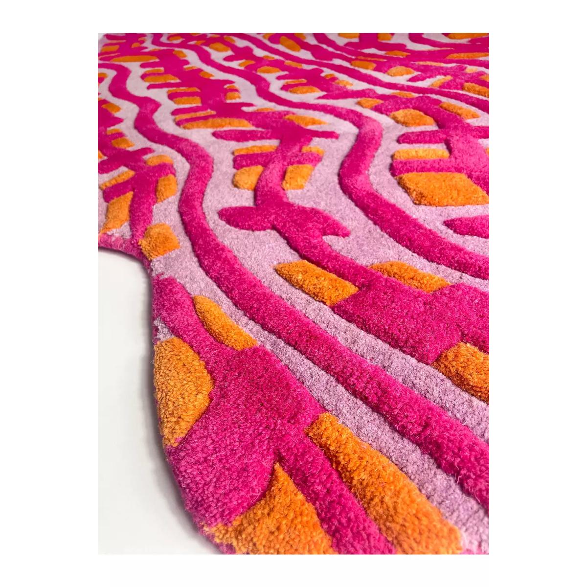 Wavey Casa Wavey Rug - Pink 140cm X 130cm at Urban Outfitters – image 4