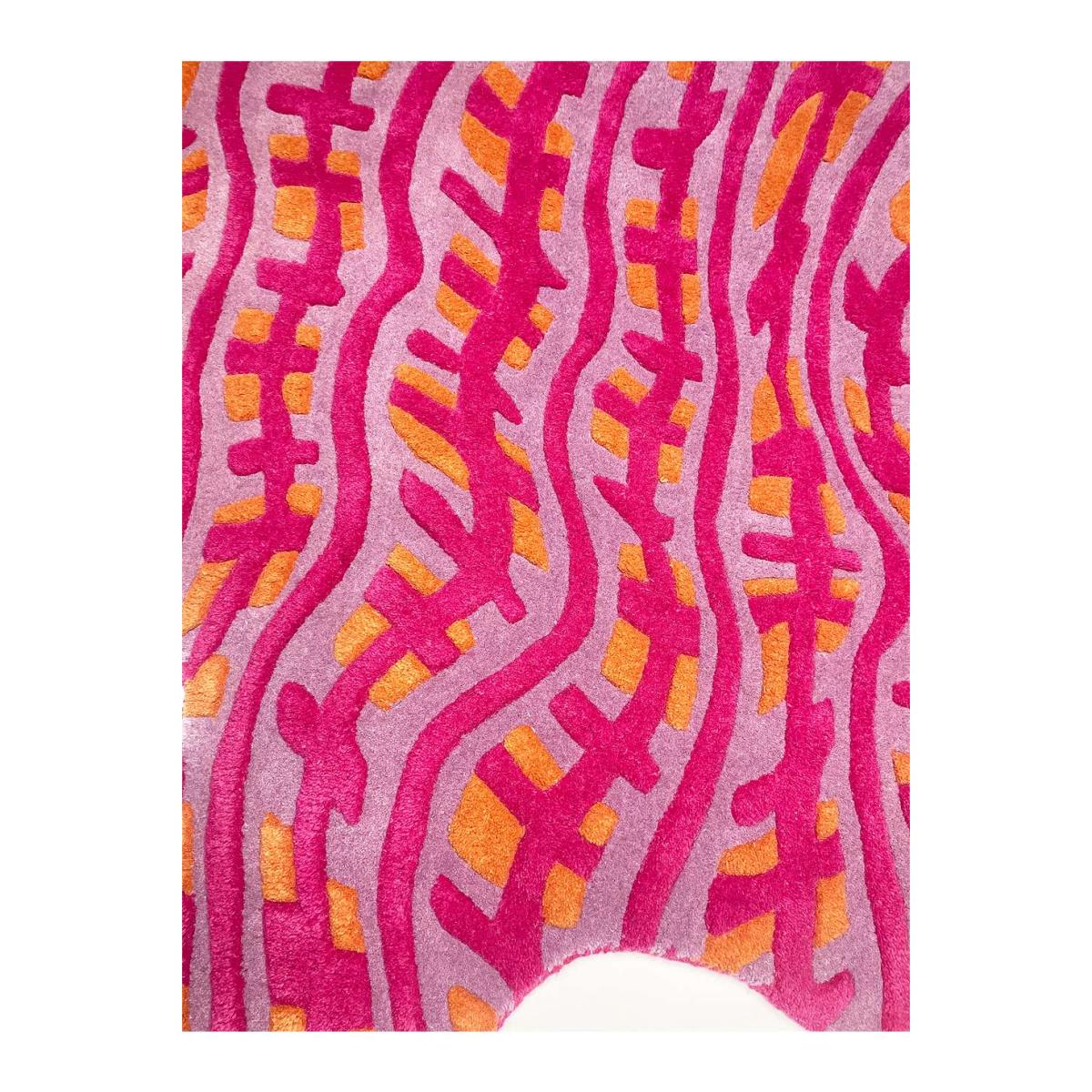 Wavey Casa Wavey Rug - Pink 140cm X 130cm at Urban Outfitters – image 5