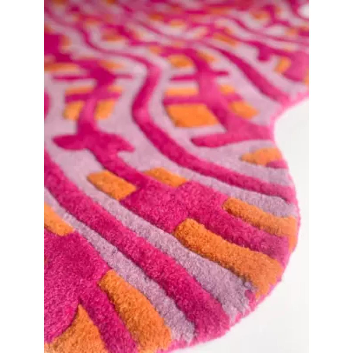 Wavey Casa Wavey Rug - Pink 140cm X 130cm at Urban Outfitters – image 6