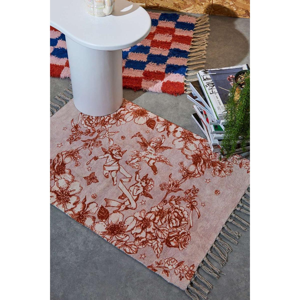 Cherub Toile Print 2x3 Rug - Black/White at Urban Outfitters – image 2