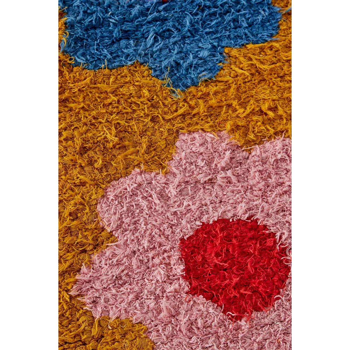 Floral Shaggy Runner Rug - Sun Yellow ALL at Urban Outfitters – image 2