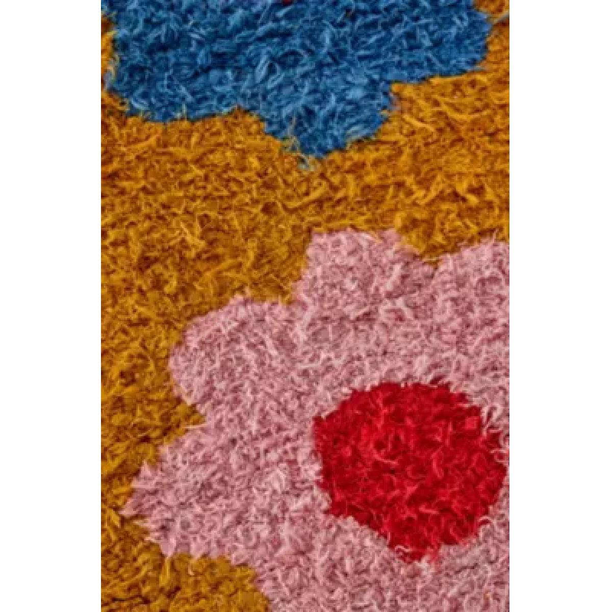 Floral Shaggy Runner Rug - Sun Yellow ALL at Urban Outfitters – image 3