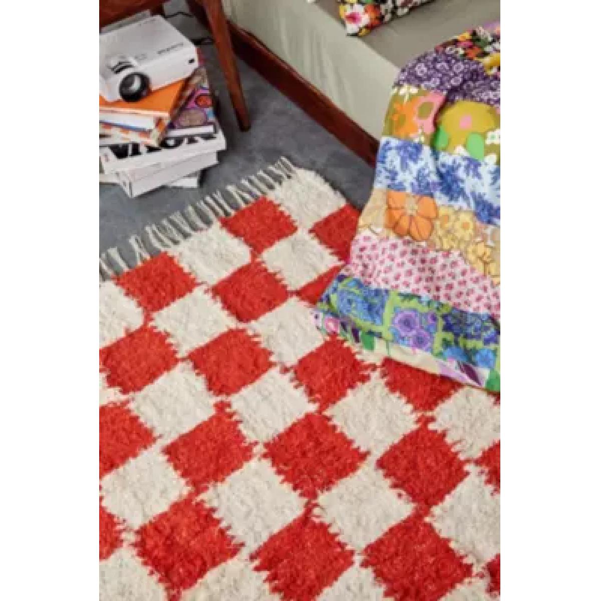 Red Checkerboard 5x7 Rug - Red at Urban Outfitters – image 4