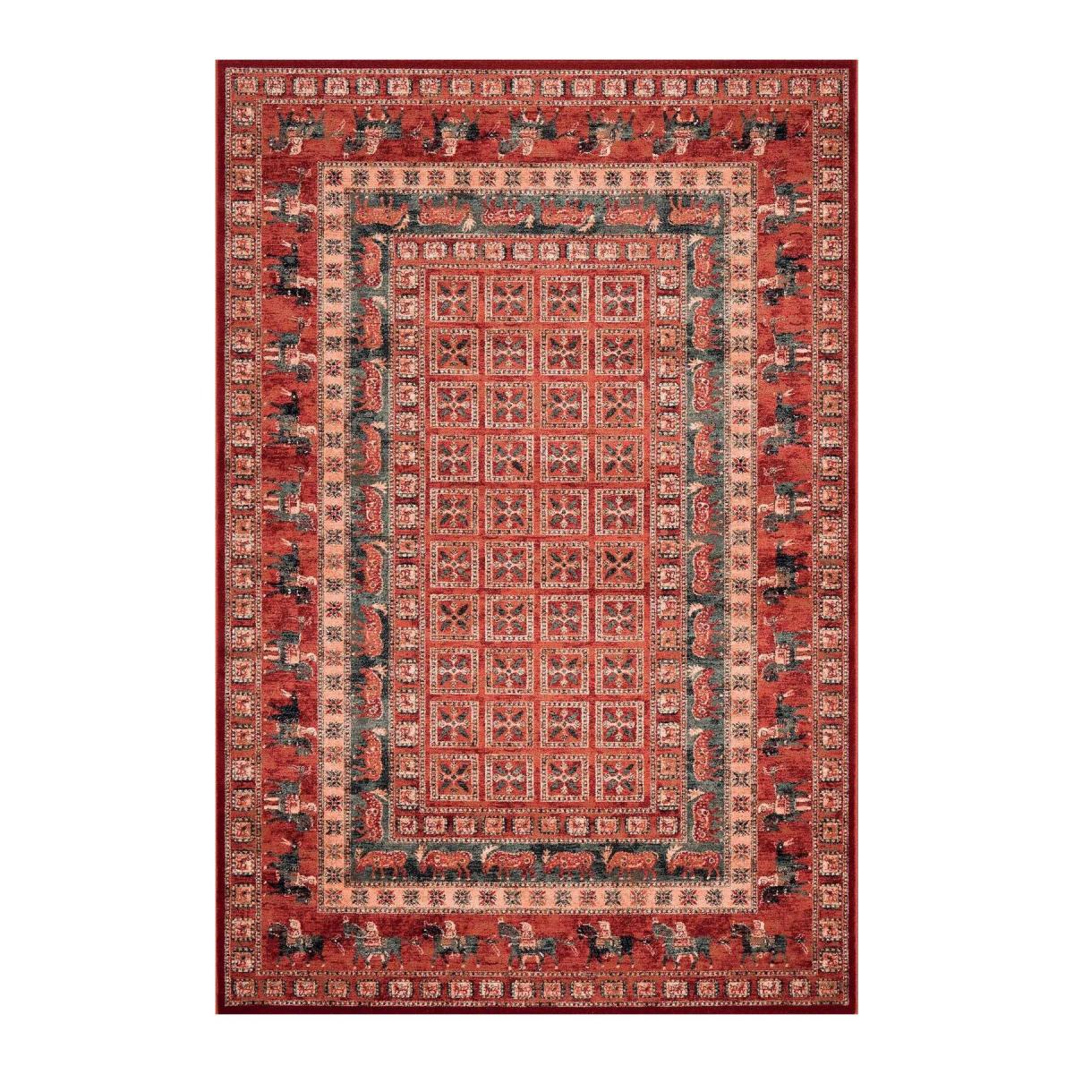 Kashqai Equestrian Patterned Red Rug 200cm x 300cm – image 3
