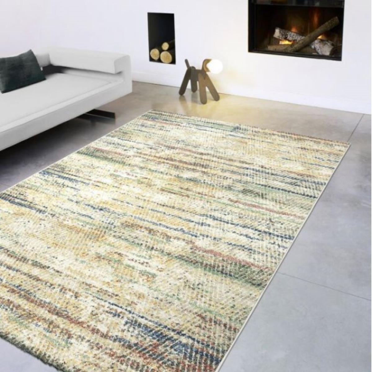 Woodstock Worn Striped Multi Coloured Rug 200cm x 290cm – image 1