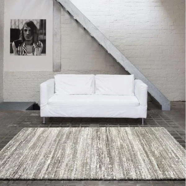 Mehari Striped Beige Rug 240cm x 340cm – image 1