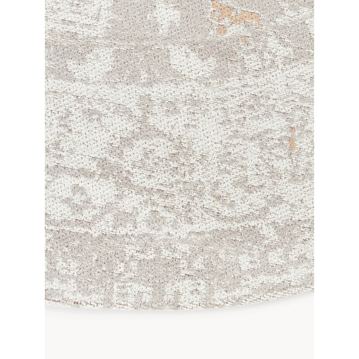 Round Hand-Woven Chenille Rug Neapel – image 3