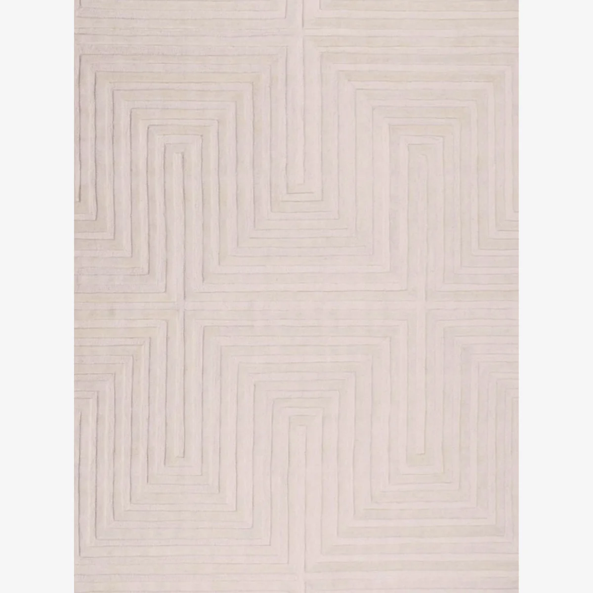 Hand-Tufted Low-Pile Wool Rug Breck – image 1