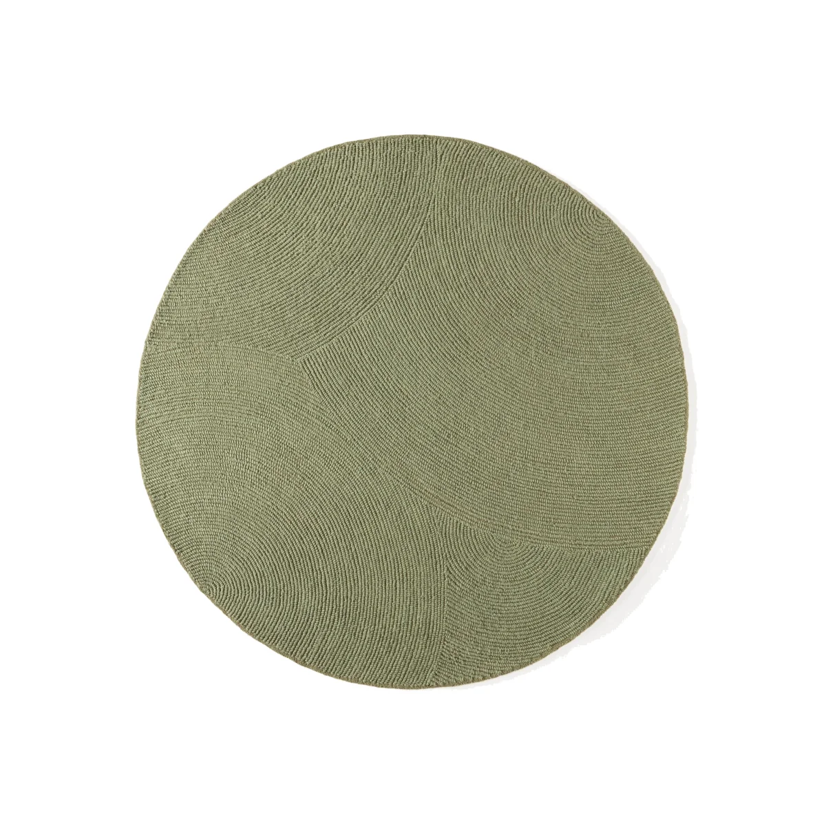 Round Hand-Tufted Wool Rug Eleni