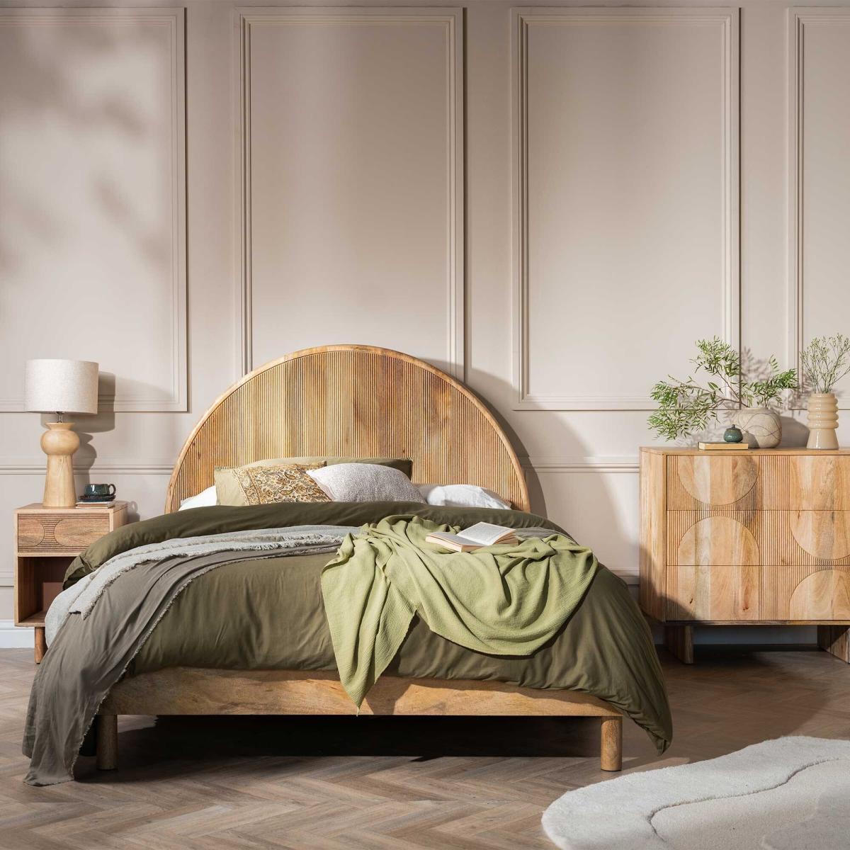 Zuberi King Bedframe, Neutral Wood | Barker & Stonehouse – image 5