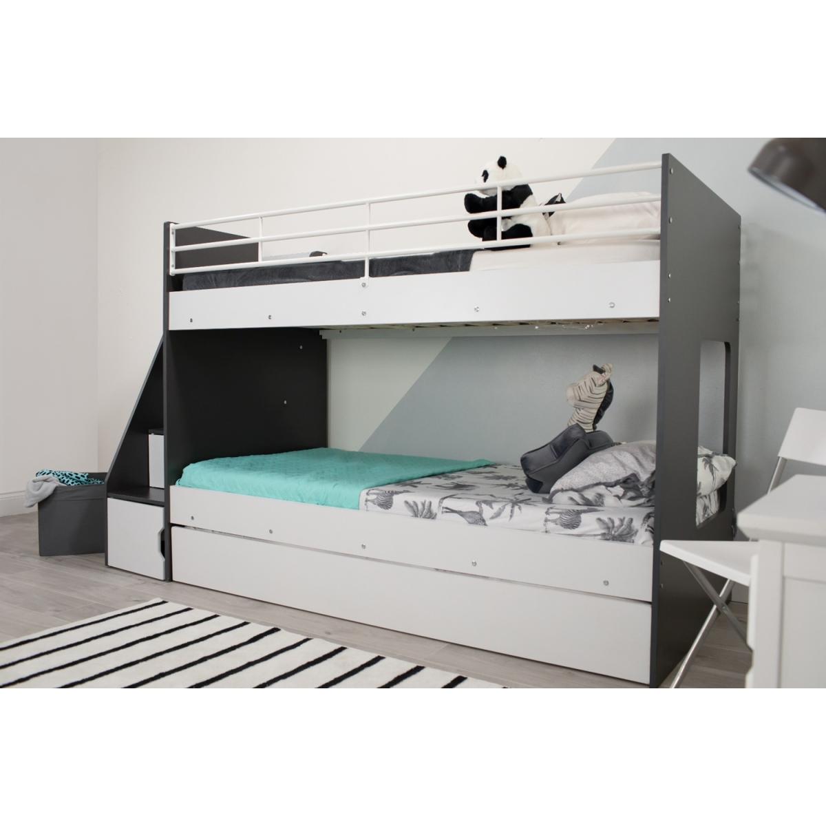 Flair Jasper Bunk Bed With Trundle Bed and Staircase – image 2