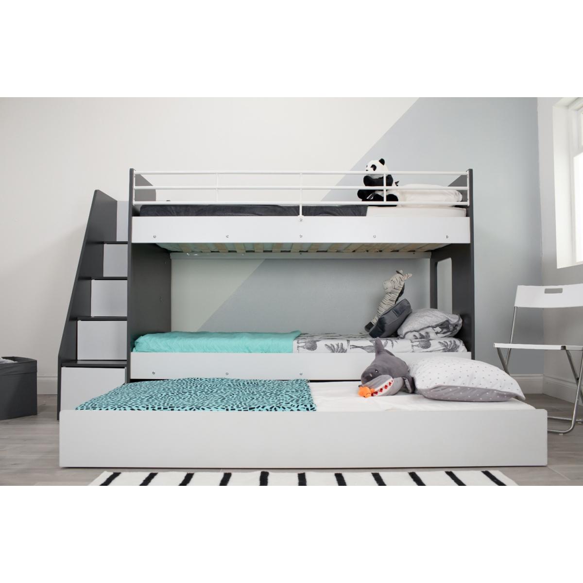 Flair Jasper Bunk Bed With Trundle Bed and Staircase – image 4