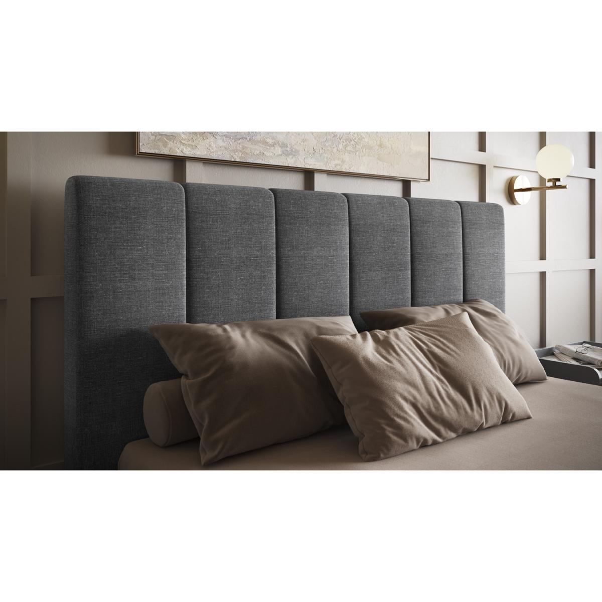 Flair Grey Waltz Fabric Ottoman Kingsize Bed - King – image 3