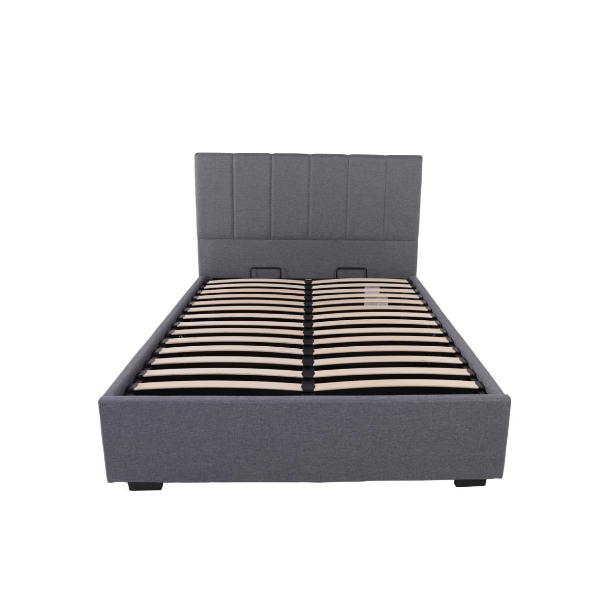 Flair Grey Waltz Fabric Ottoman Kingsize Bed - King – image 9