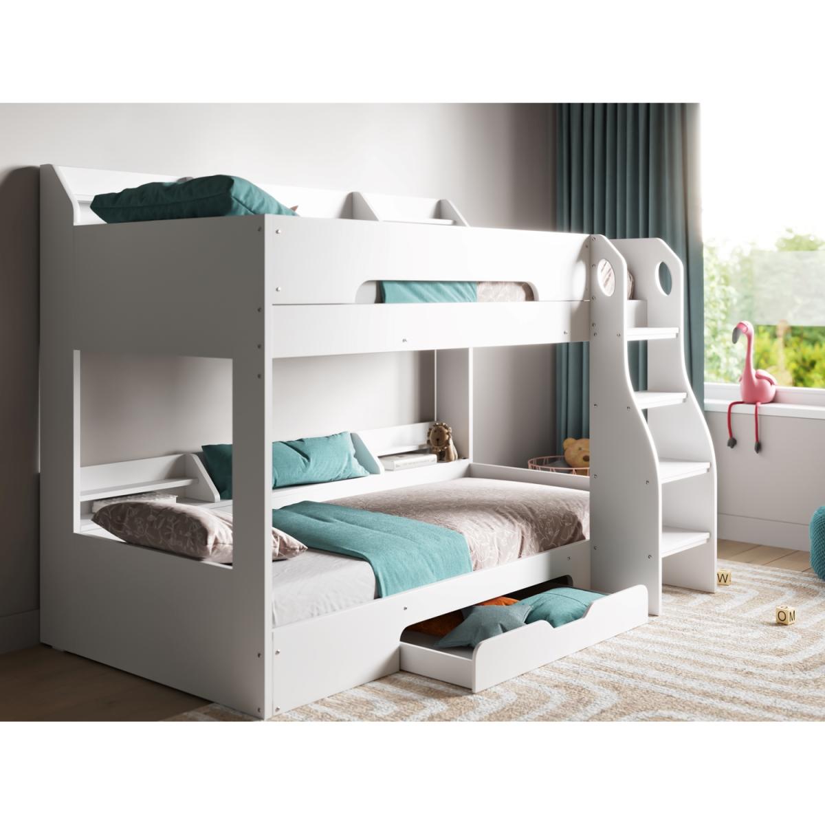 Flair Flick Bunk Bed With Shelves And Drawer - – image 3