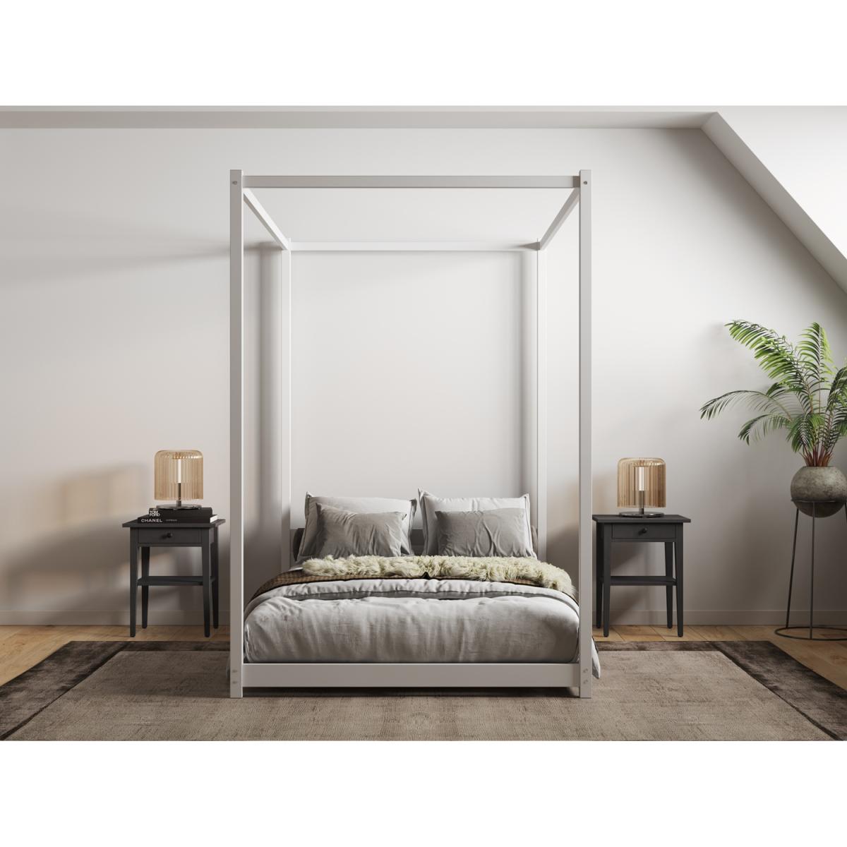 Flair Zara Four Poster Bed Frame White - Single – image 3