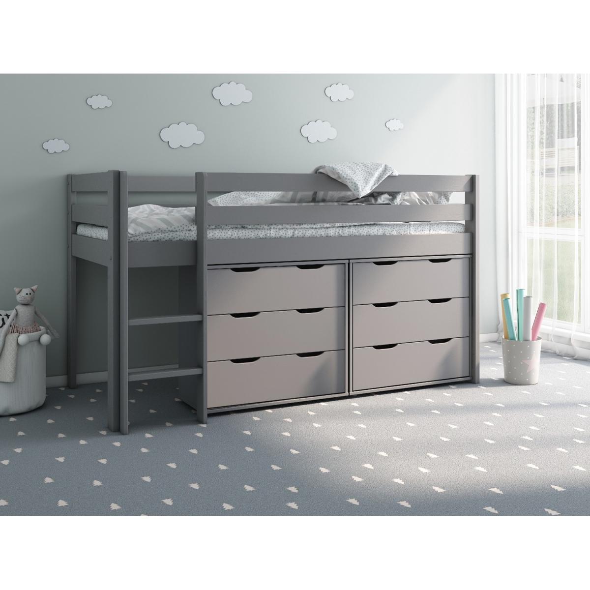 Noomi Nora Solid Wood Midsleeper 6 Drawer Cabin Bed(FSC-Certified) - – image 2