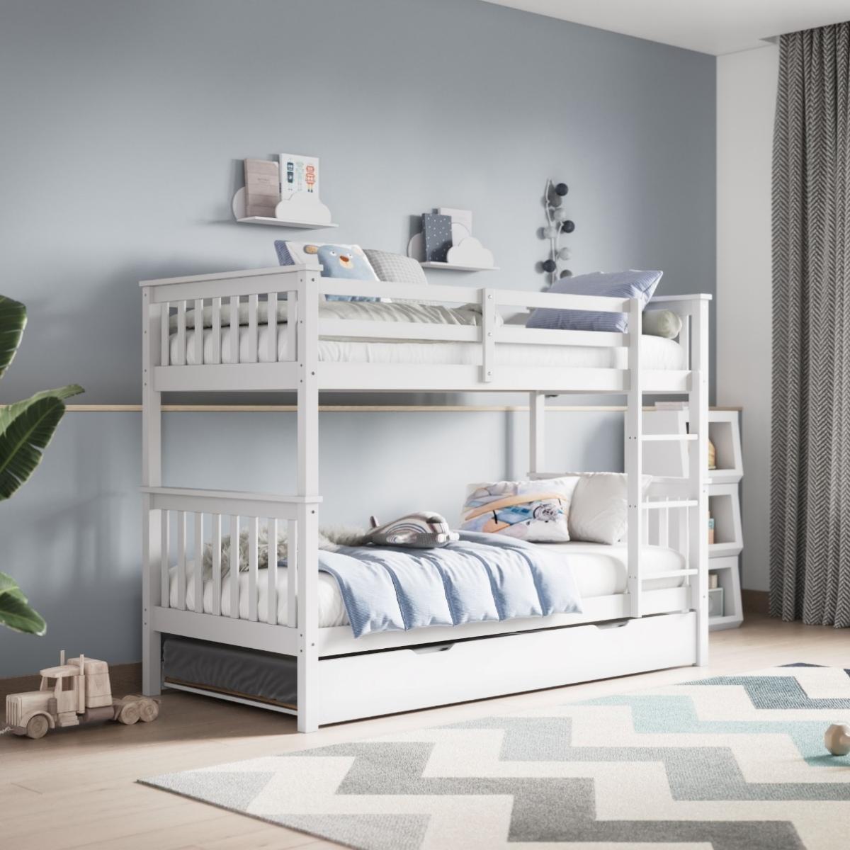 Flair Wooden Detachable Zoom Bunk Bed With Trundle - – image 2