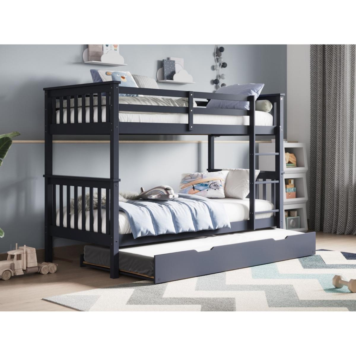 Flair Wooden Detachable Zoom Bunk Bed With Trundle - – image 3