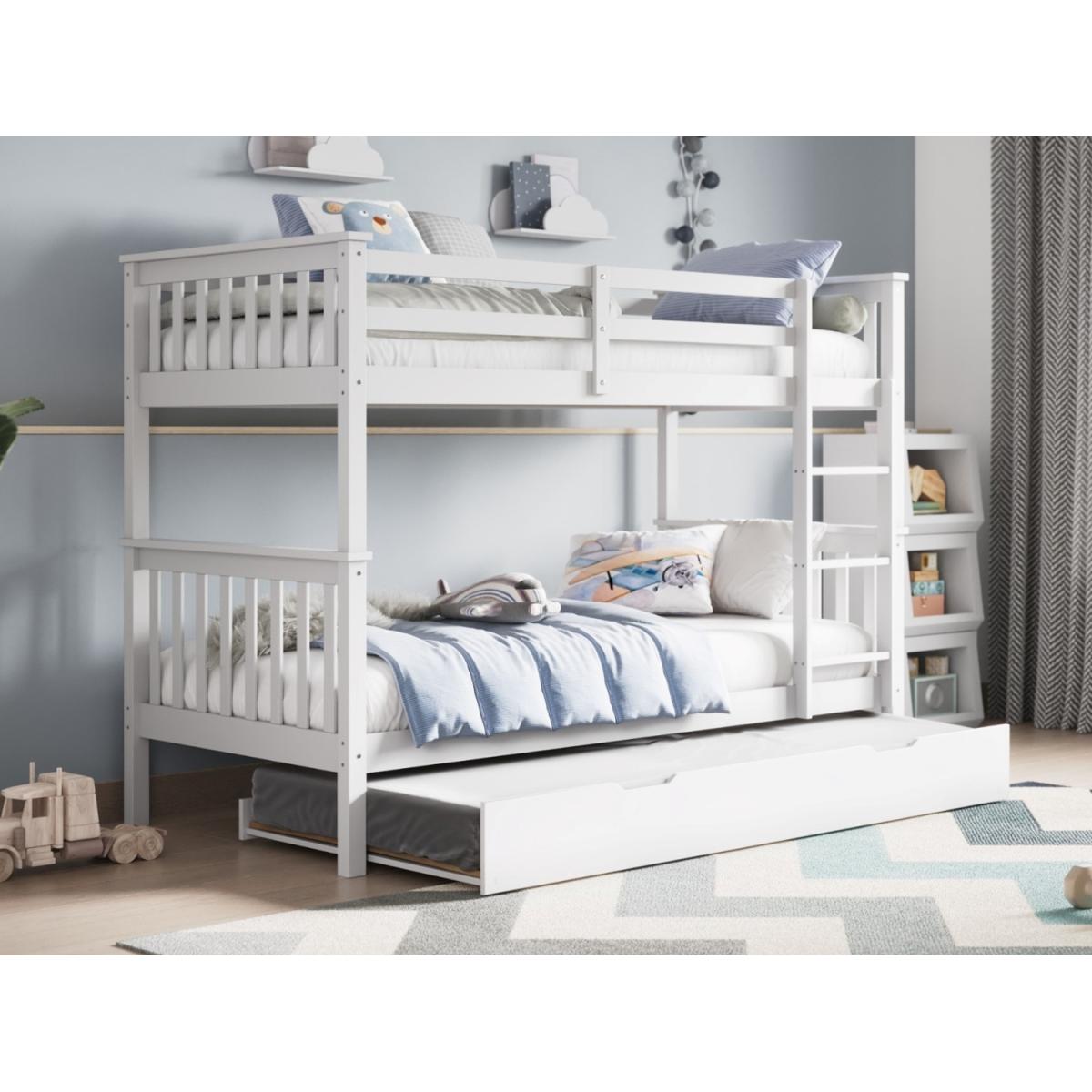 Flair Wooden Detachable Zoom Bunk Bed With Trundle - – image 4